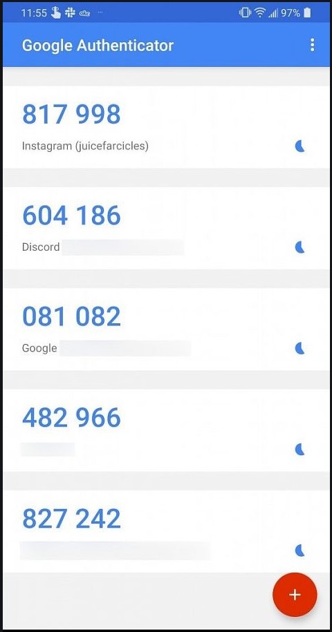Ukázka fungování 2FA v Google Authenticator